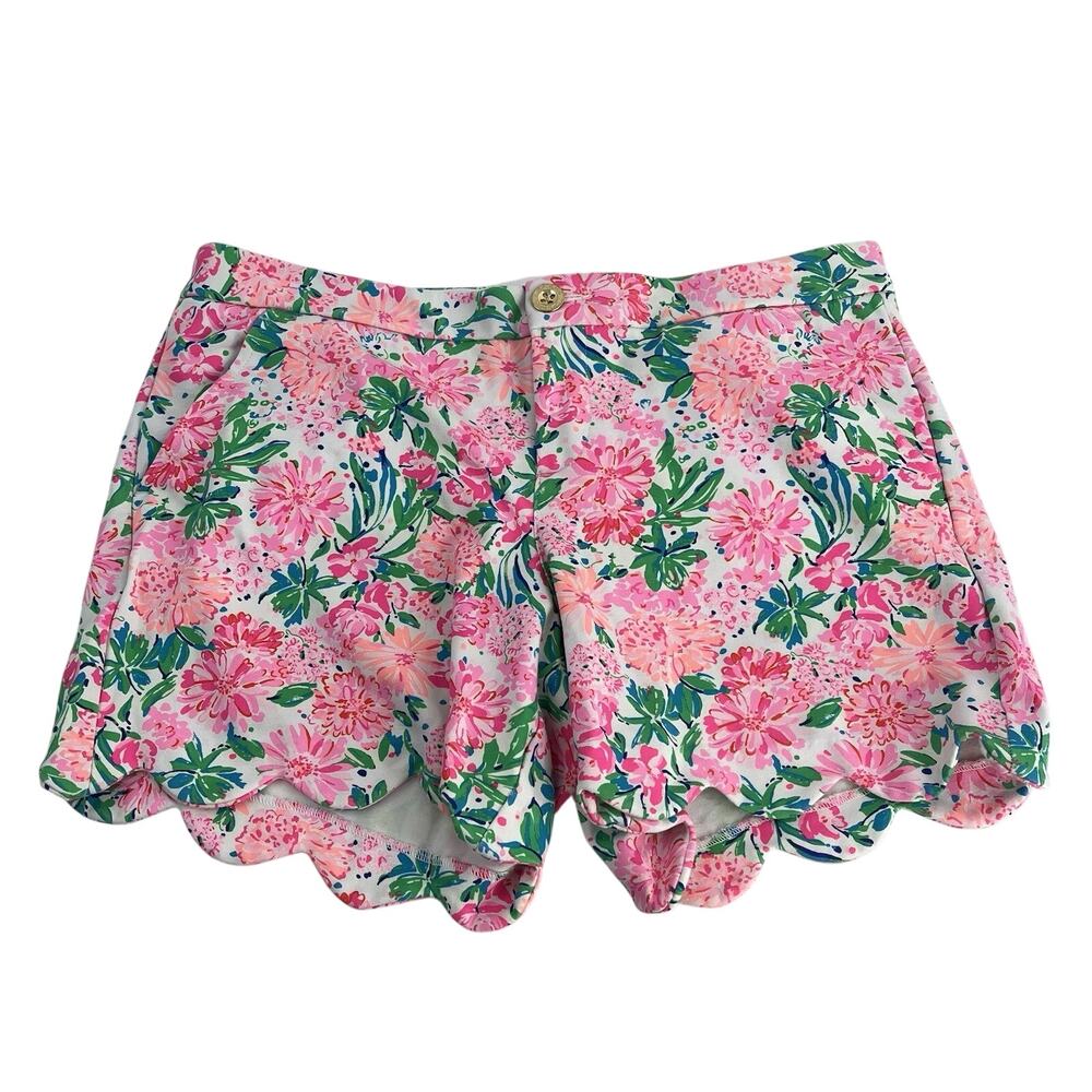 Lilly Pulitzer Buttercup Knit Shorts Thats What I Herd Size 10